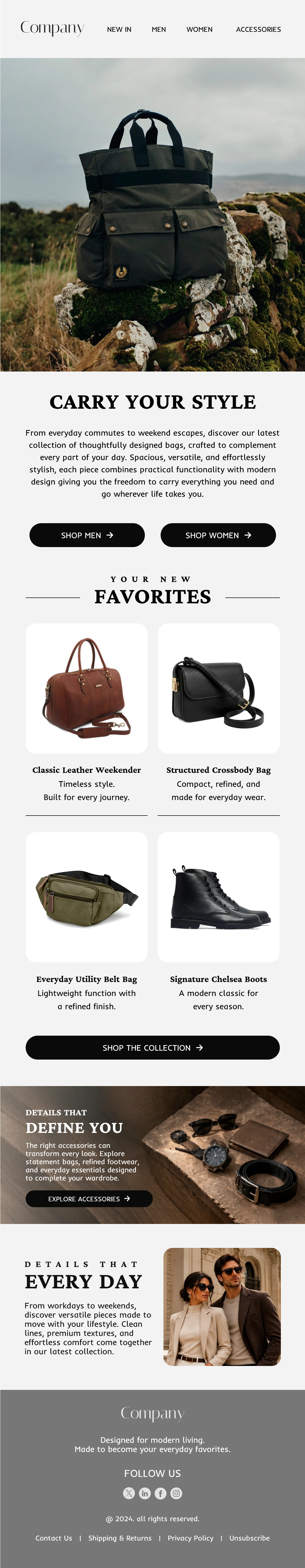 Accessories Email Template | Maileditor
